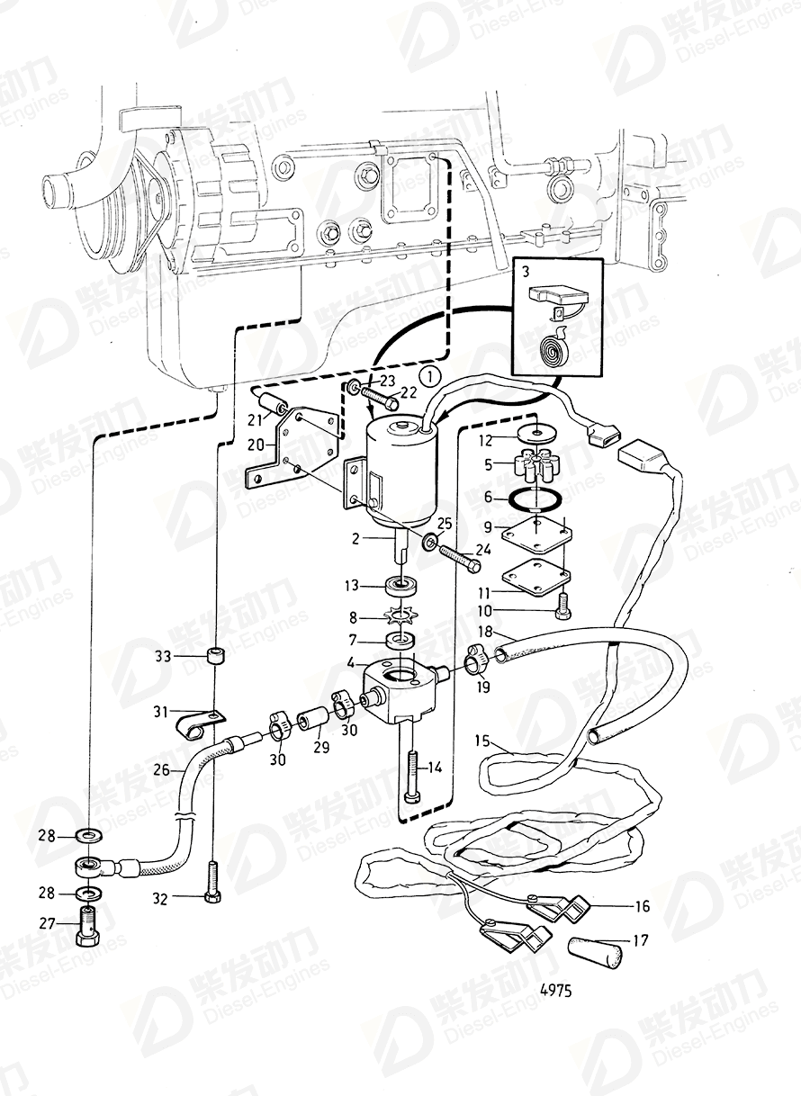 volvo penta Attaching plate 843530 Drawing volvo penta Attaching plate 843530 Drawing